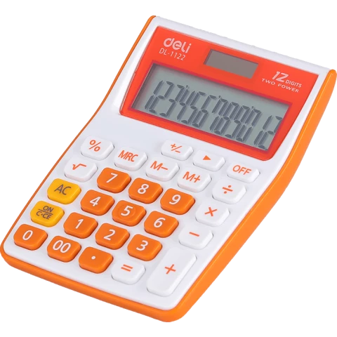 Калькулятор Deli E1122 Orange