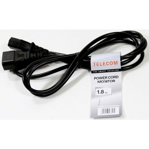 Кабель питания IEC-320-C13 - IEC-320-C14, 1.8м, Telecom TE001-CU0.5-1.8M