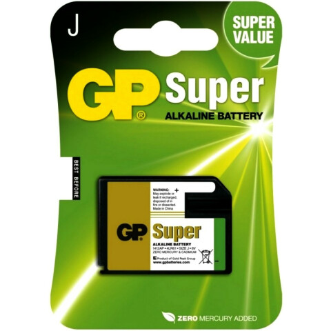 Батарейка GP 1412AP Super Alkaline (4LR61, 1 шт)