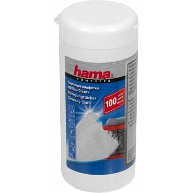 Салфетки HAMA H-R1084185 влажные, туба, 100 шт.