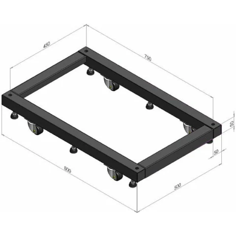 Основание для стоек Hyperline ORV-BSM-600