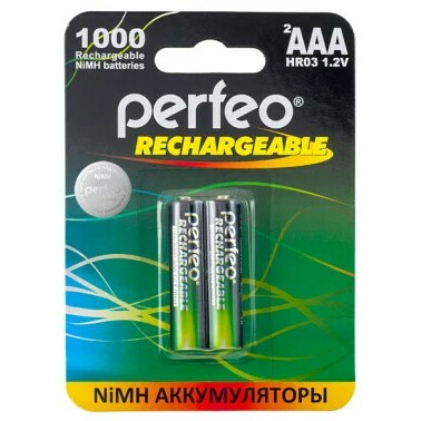 Аккумулятор Perfeo AAA1000mAh/2BL (2 шт)