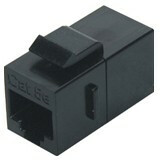 Проходной адаптер Hyperline CA2-KJ-C5E-BK