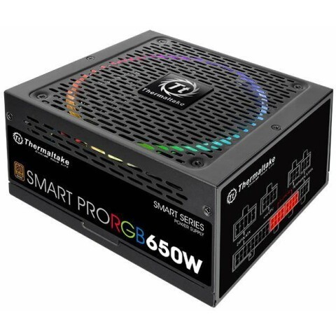 Блок питания 650W Thermaltake Smart Pro RGB (PS-SPR-0650FPCBEU-R)