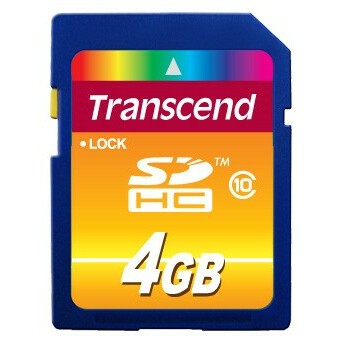 Карта памяти 4Gb SD Transcend (TS4GSDHC10)