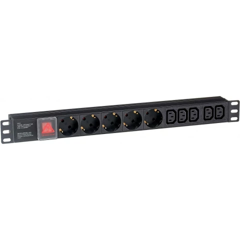 Блок розеток Exegate PDU-19H008 Al-5C135S-C14-SW
