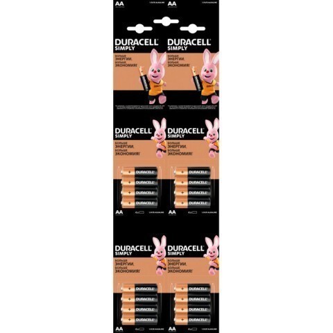 Батарейка Duracell Simply MN1500 (AA, 16 шт)
