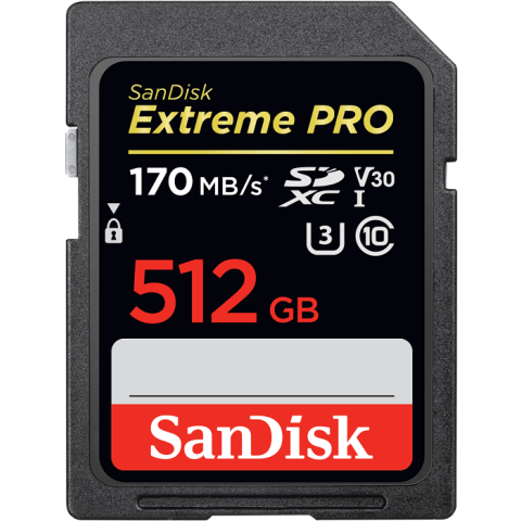 Карта памяти 512Gb SD SanDisk Extreme Pro (SDSDXXY-512G-GN4IN)
