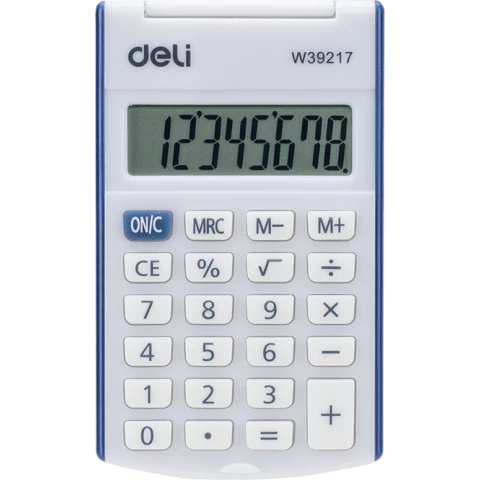 Калькулятор Deli E39217 Blue