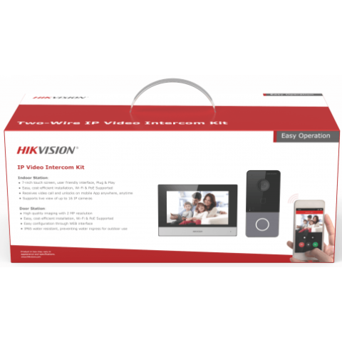 Комплект видеодомофонии Hikvision DS-KIS603-P