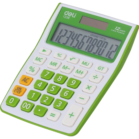 Калькулятор Deli E1238 Green