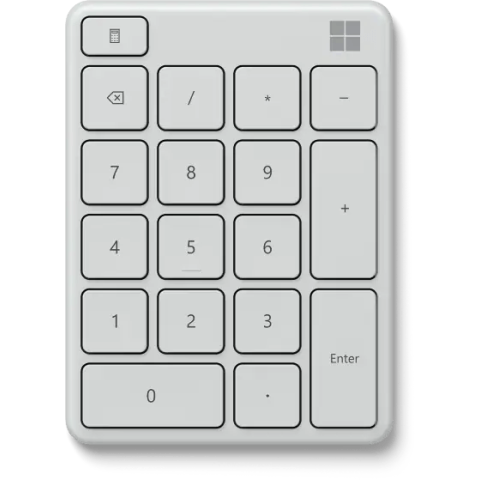 Числовой блок Microsoft Number Pad Glacier (23O-00022)