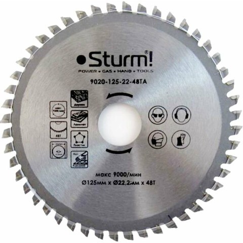 Диск пильный Sturm! 9020-125-22-48T