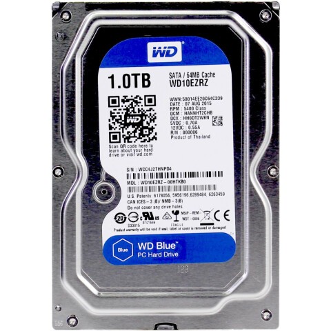 Жёсткий диск 1Tb SATA-III WD Blue (WD10EZRZ)