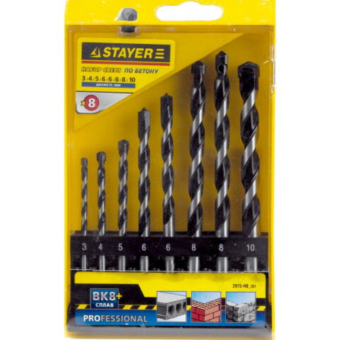 Свёрла STAYER 2915-H8_Z01