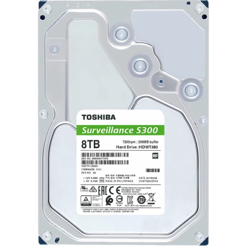 Жёсткий диск 8Tb SATA-III Toshiba S300 Surveillance (HDWT380UZSVA)