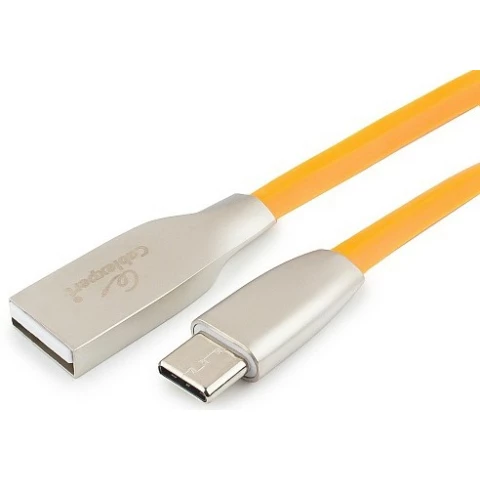 Кабель USB - USB-C, 1м, Gembird CC-G-USBC01O-1M
