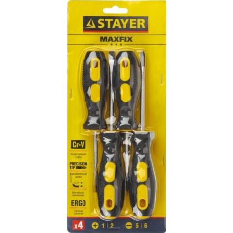 Набор отвёрточный STAYER 2513-H4_z01, 4 предмета