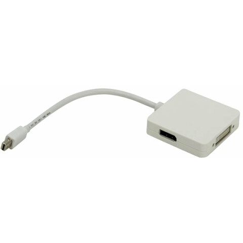 Переходник Mini DisplayPort (M) - DisplayPort/HDMI/DVI, Telecom TA554