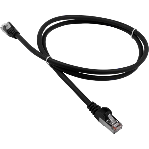 Патч-корд Lanmaster LAN-PC45/S5E-0.5-BK, 0.5м