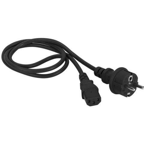 Кабель питания Schuko - IEC-320-C13, 1.8м, Lanmaster LAN-PP13/SH-1.8-BK