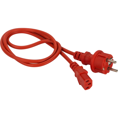 Кабель питания Schuko - IEC-320-C13, 3м, Lanmaster LAN-PP13/SH-3.0-RD