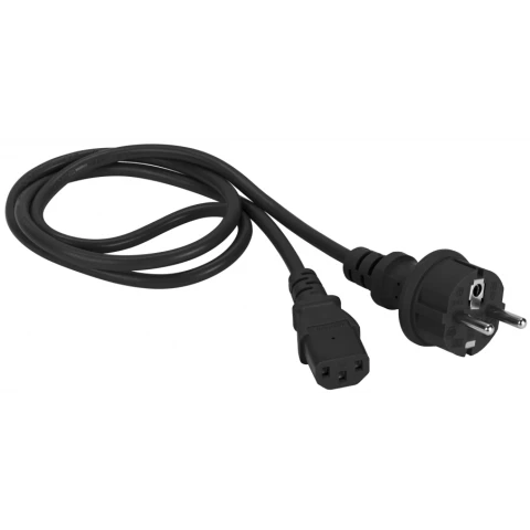 Кабель питания Schuko - IEC-320-C13, 5м, Lanmaster LAN-PP13/SH-5.0-BK