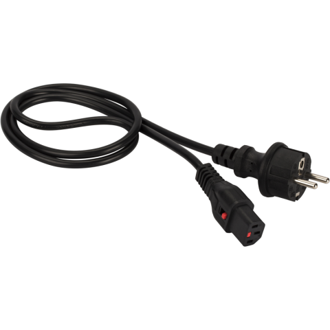 Кабель питания Schuko - IEC-320-C13, 5м, Lanmaster LAN-PP13L/SH-5.0-BK