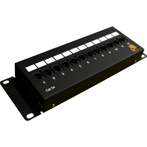 Патч-панель Lanmaster LAN-PPF12U5E/W