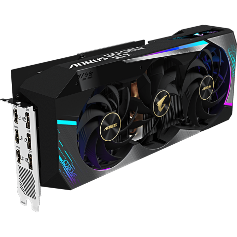 Видеокарта NVIDIA GeForce RTX 3080 Gigabyte 10Gb LHR (GV-N3080AORUS X-10GD 2.0)