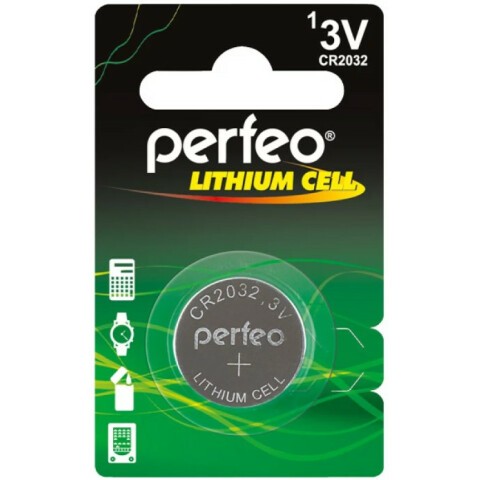 Батарейка Perfeo CR2032/1BL (1 шт)