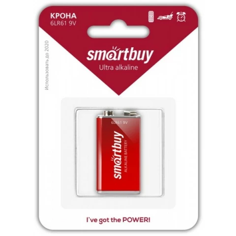 Батарейка SmartBuy 6LR61/1B (1 шт)