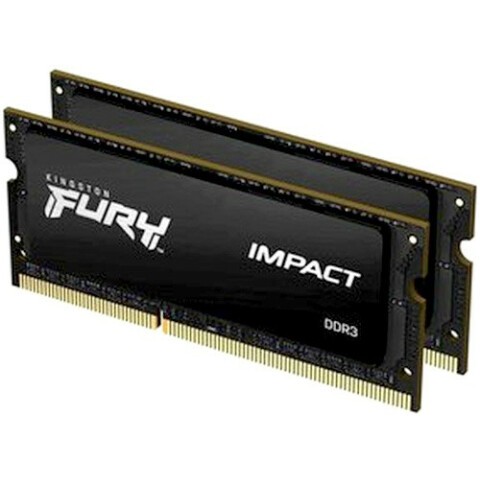 Оперативная память 8Gb DDR-III 1866MHz Kingston Fury Impact SO-DIMM (KF318LS11IBK2/8) (2x4GB KIT)