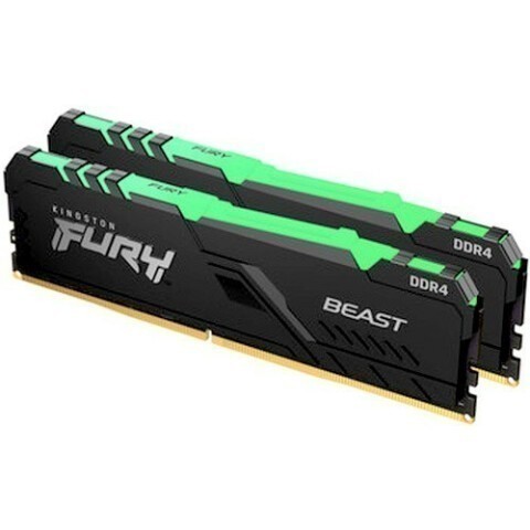 Оперативная память 32Gb DDR4 3200MHz Kingston Fury Beast RGB (KF432C16BBAK2/32) (2x16Gb KIT)