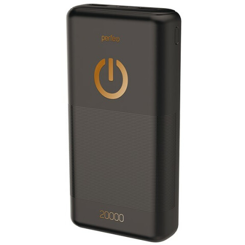 Внешний аккумулятор Perfeo Powerbank 20000mAh Black