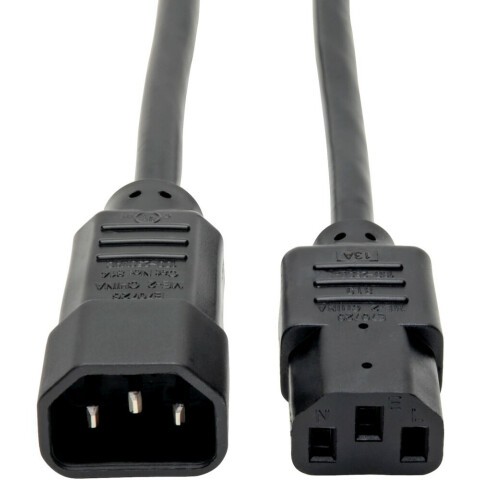 Кабель питания IEC-320-C13 - IEC-320-C14, 1.8м, Tripp Lite P004-006