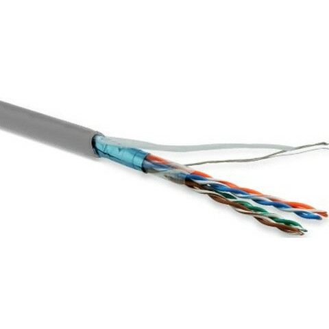 Бухта Hyperline FUTP4-C5E-P26-IN-LSZH-GY-100, 100м