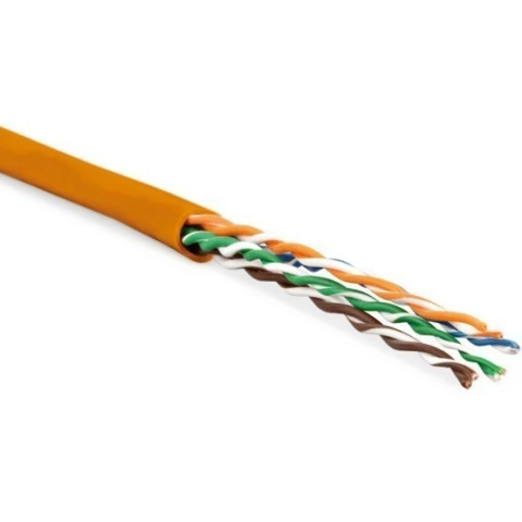 Бухта Hyperline UUTP4-C5E-P24-IN-LSZH-OR-100, 100м