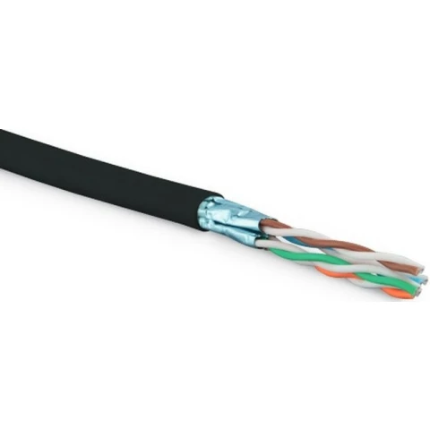 Бухта Hyperline UFTP4-C6-S23-OUT-LSZH-BK-500, 500м