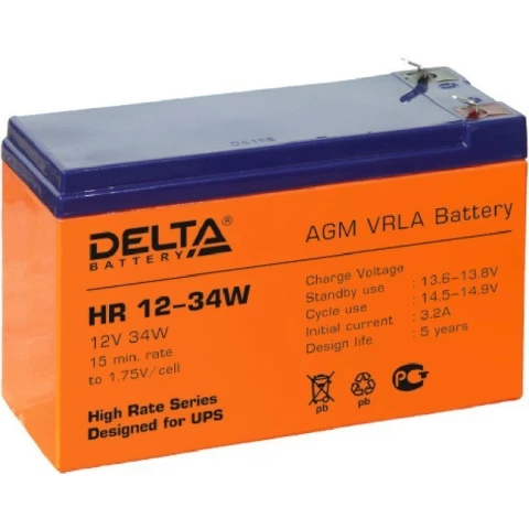 Аккумуляторная батарея Delta HR12-34W