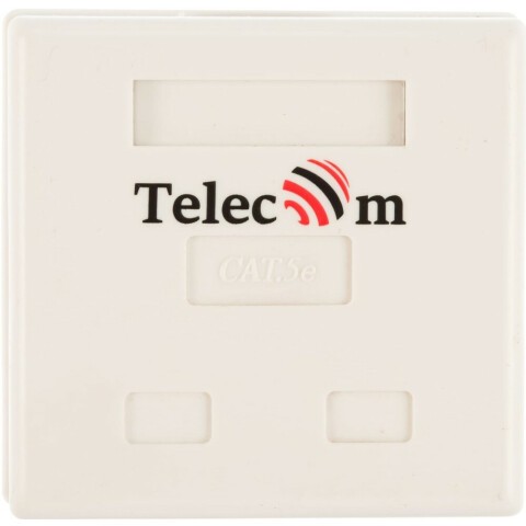 Розетка RJ-45 Telecom TC-SB-2-8P8C-C5E-SH-WH