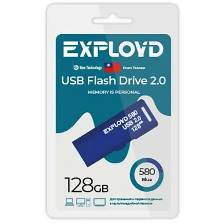 USB Flash накопитель 128Gb Exployd 580 Blue