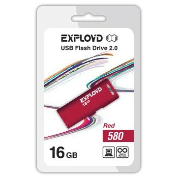 USB Flash накопитель 16Gb Exployd 580 Red