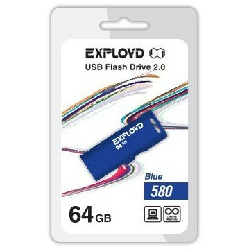 USB Flash накопитель 64Gb Exployd 580 Blue