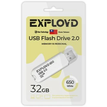 USB Flash накопитель 32Gb Exployd 650 White