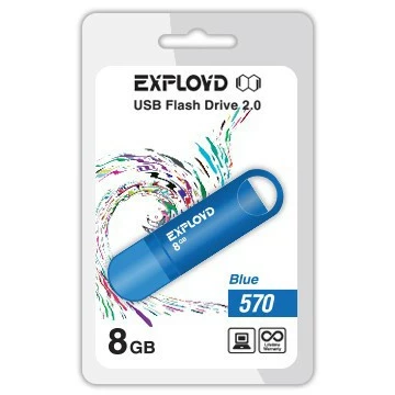 USB Flash накопитель 8Gb Exployd 570 Blue
