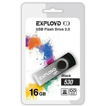 USB Flash накопитель 16Gb Exployd 530 Black