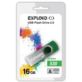USB Flash накопитель 16Gb Exployd 530 Green