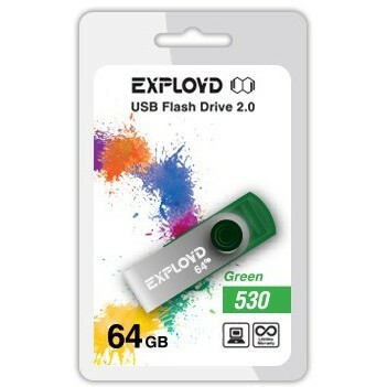 USB Flash накопитель 64Gb Exployd 530 Green