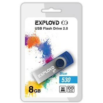 USB Flash накопитель 8Gb Exployd 530 Blue